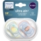 Ultra Air 0-6M+ - 2 silicone soothers - parrot/pineapple