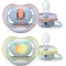 Ultra Air 0-6M+ - 2 silicone soothers - parrot/pineapple