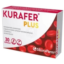 Kurafer Plus - Iron, Vitamin C and Folic acid supplement 30 Capsules