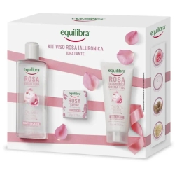 Kit Viso Rosa Ialuronica Idratante - Face Cream + Pure Water + Soap