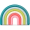 Phase 1 Silicone Teething Ring 0+ - Rainbow