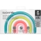 Phase 1 Silicone Teething Ring 0+ - Rainbow
