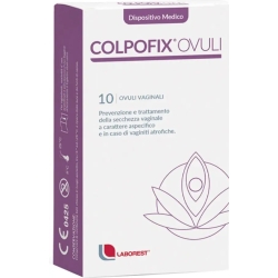 Colpofix Ovuli - For vaginal dryness - 10 ovuli vaginali