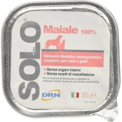Solo Pork - Wet food for dogs and cats 300 g