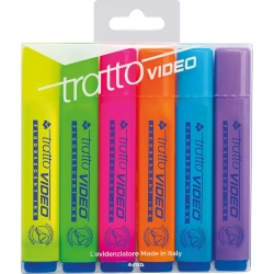 Video - 6 highlighters in assorted colors
