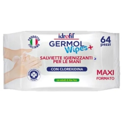 Germol Wipes - 64 Hypoallergenic Sanitizing Wipes