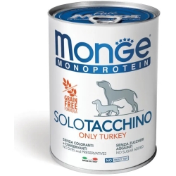 Monoprotein only turkey - Wet food for dogs 1x400 g