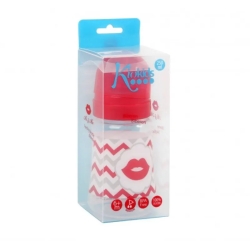 Mr & Mrs - Mrs Plastic Baby Bottle 250 Ml - Red