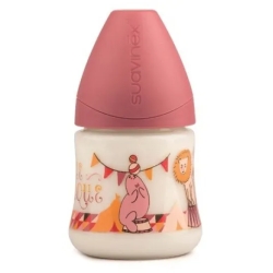 boy baby bottle silicone 0m+ pink circus 150 ml