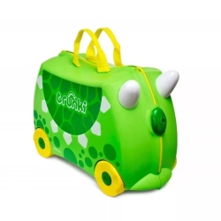 Green dinosaur ride-on suitcase
