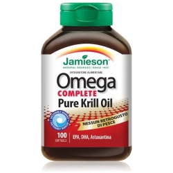 Omega Complete Pure Krill Oil - Antioxidant Supplement 100 Softgels