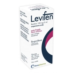 Levifen 100Mg/5Ml Strawberry - Children Healt Medicament 150Ml
