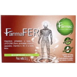 FarmaFER - Iron, Vitamins And Folic Acid Supplement 60 Tablets