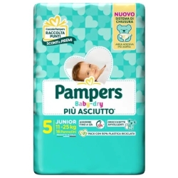 Baby Dry - 16 Diapers Size 5 Junior (11-25 Kg)