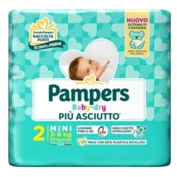 Baby Dry mini size 2 (3-6 kg) 24 nappies