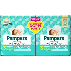 Baby Dry - 34 Diapers Size 3 Midi (4-9 Kg)