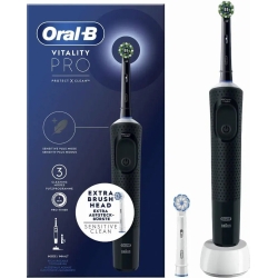 Vitality Pro - Black rechargeable electrical toothbrush + 1 refil