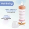Wellness - slow flow glass feeding bottle 240 ml - Orange Girl