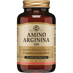 Amino Arginina 500 - L -Arginine supplement 50 plant capsules