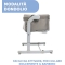 Next2Me Magic Evo - Co-Sleeping Baby Cot Desert Taupe