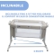 Next2Me Magic Evo - Co-Sleeping Baby Cot Desert Taupe