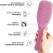 The wet dentangler - dentangler brush - Rosebud pink