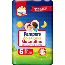 Sole&Luna Mutandino Junior - 14 Diapers Size 5 (12-18 Kg)