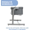 Next2Me Magic Evo - Co-Sleeping Baby Cot Dark grey