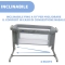 Next2Me Magic Evo - Co-Sleeping Baby Cot Dark grey