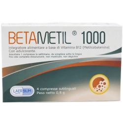 Betametil - Vitamin B12 Supplement 4 sublingual capsules