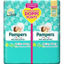 Baby Dry Duo - 26 diapers Size 6 XL (15-30 kg)