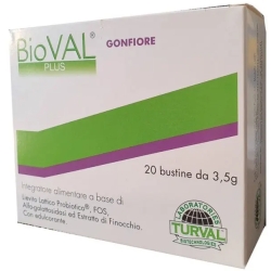 Bioval Plus Gonfiore - Probiotic Supplement 20 Sachets