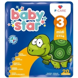 Midi - 20 Diapers 4-9 Kg Size 3