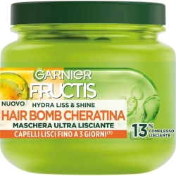 Hydra Liss & Shine - Hair Bomb Cheratina - Ultra smoothing mask 320 Ml