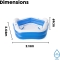 Pentagonal Inflatable Swimming Pool 213x206 Cm