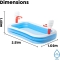 Basketball - Inflatable Swimming Pool 251x168 Cm