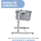Next2me Evo Magic - Co-Sleeping Cradle - Grey mist
