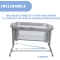 Next2me Evo Magic - Co-Sleeping Cradle - Grey mist