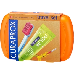 Be You Travel Set Orange -Toothbrush + Toothpaste + Interdental brushes