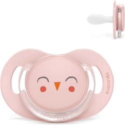 Bonhomia - SX Pro 6-18M Silicone Pacifier - Pink Owl