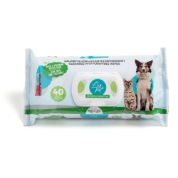 Aloe and silk proteins - 40 sanitizing wipes