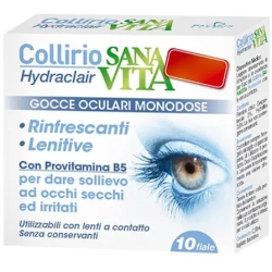 Sanavita Hydraclair - 10 Vials Single-Dose Eye Drops