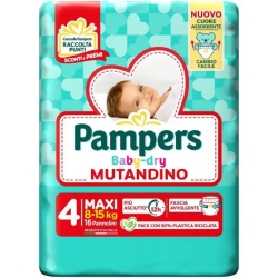 Baby-Dry Mutandino Maxi - 16 Diapers Size 4 (8/15 kg)