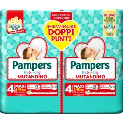 Baby-Dry Mutandino Maxi - 32 Diapers Size 4 (8/15 kg)