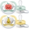 Ultra Air Happy 0-6 m - 2 silicone pacifiers - fruit