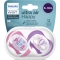Ultra Air Happy 6-18 M - 2 silicone pacifiers - papa/Baloon