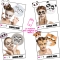 Funny beauty Set - 4 face masks