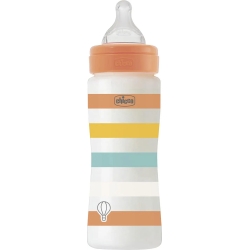 Well-being - Fast flow baby bottle 330 ml - Orange