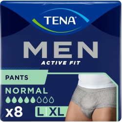 Men Active Fit Pants Normal - 8 Grey Sanitary Pants - Size L/XL