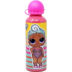 Aluminum bottle with Lol Surprise decorations - assorted colors